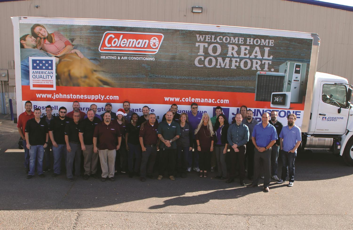 New Truck featuring our Exclusive Coleman Brand with 
 Albuquerque Staff 