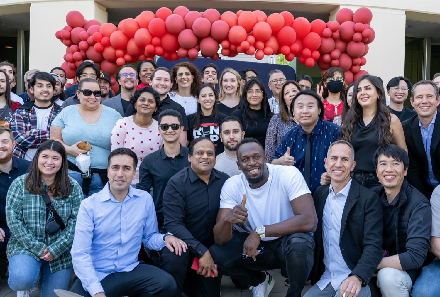 Usain Bolt, our Global Brand Ambassador, Inaugurating our new headquarters facility with the SprintRay team