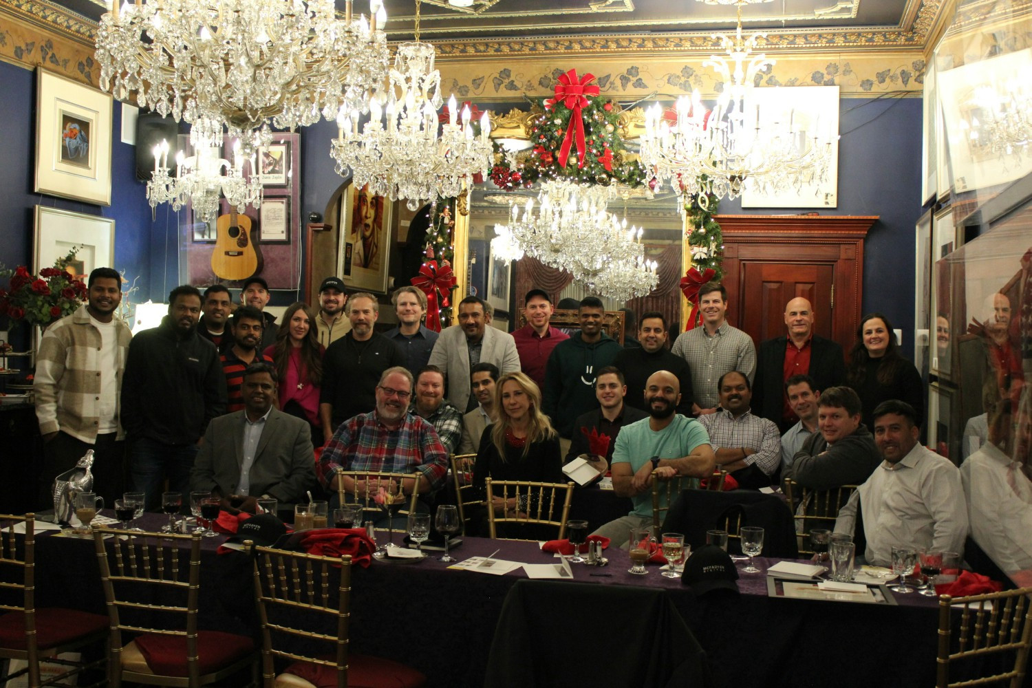 Group photo at the Annual Holiday Party