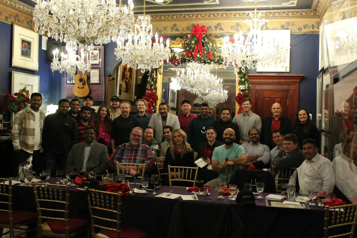 Group photo at the Annual Holiday Party