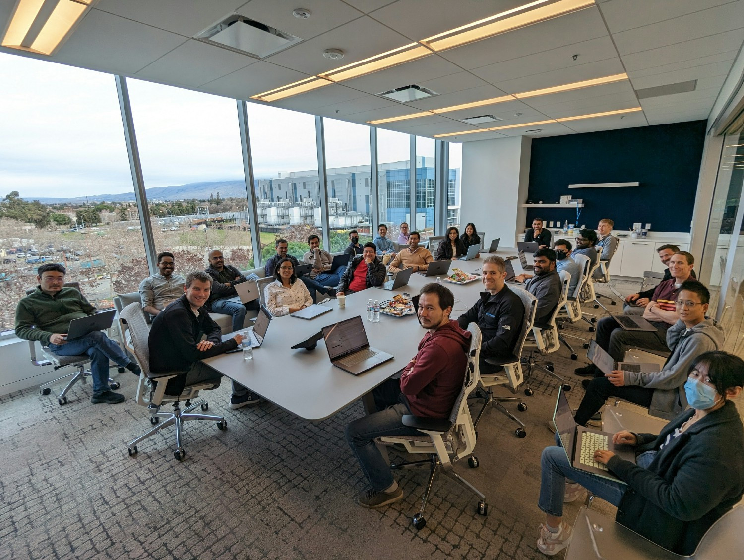 Members of global engineering team kicking off the fiscal year at our Santa Clara HQ