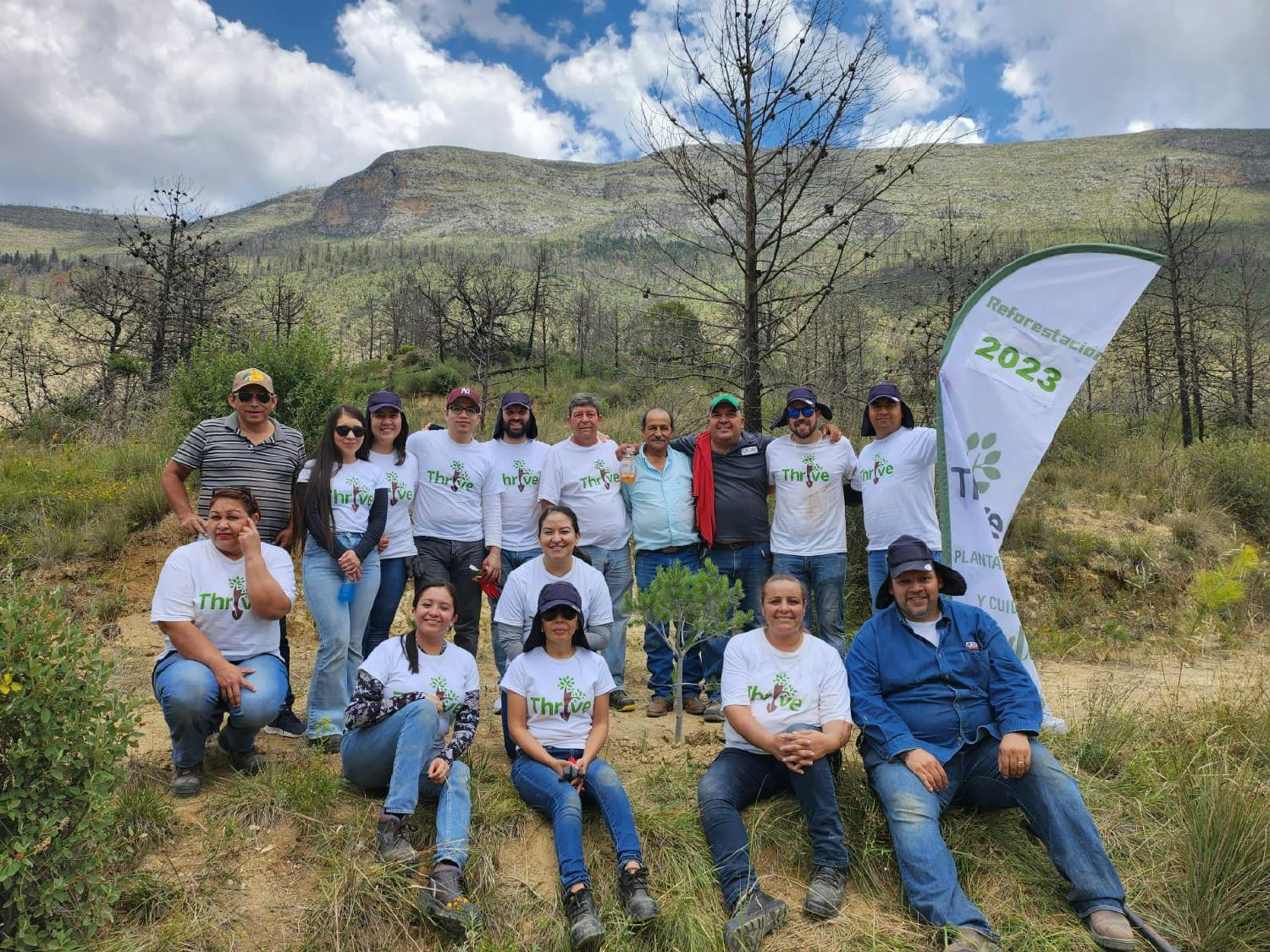 The Ramos team volunteering their time for reforestation efforts in the local community. 