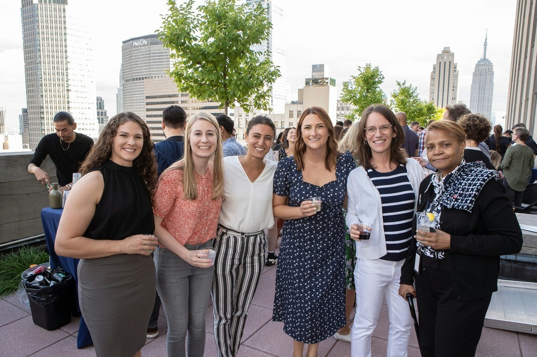 Our summer rooftop party in Rockefeller Center