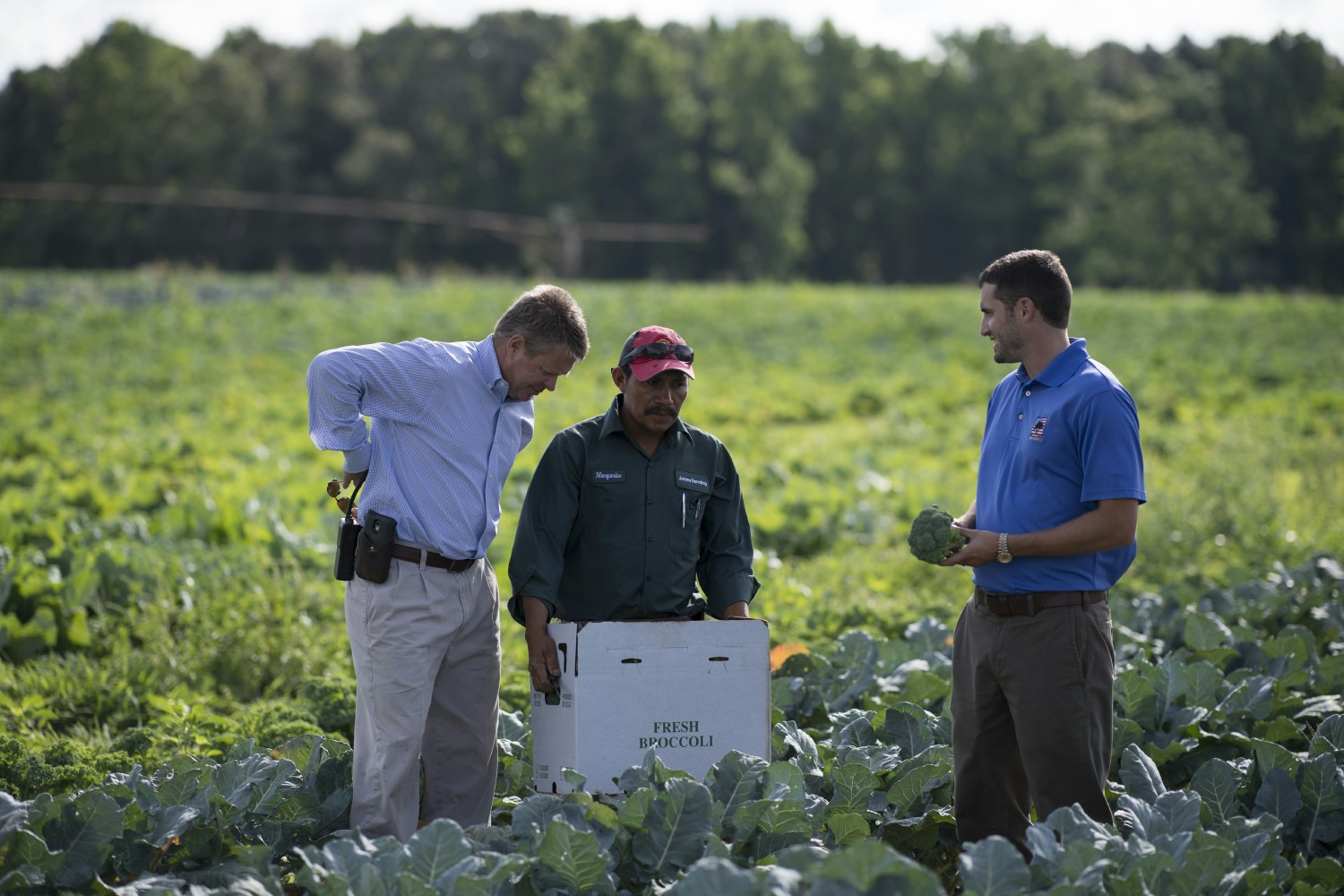 AgAmericans learning about a farming operation on a farm visit.