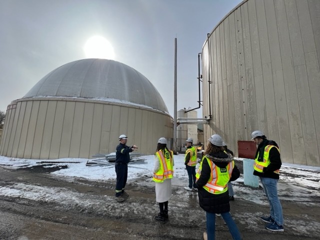 Members of Generate’s all-star team enjoying a site visit to our Cayuga Anaerobic Digestor asset.