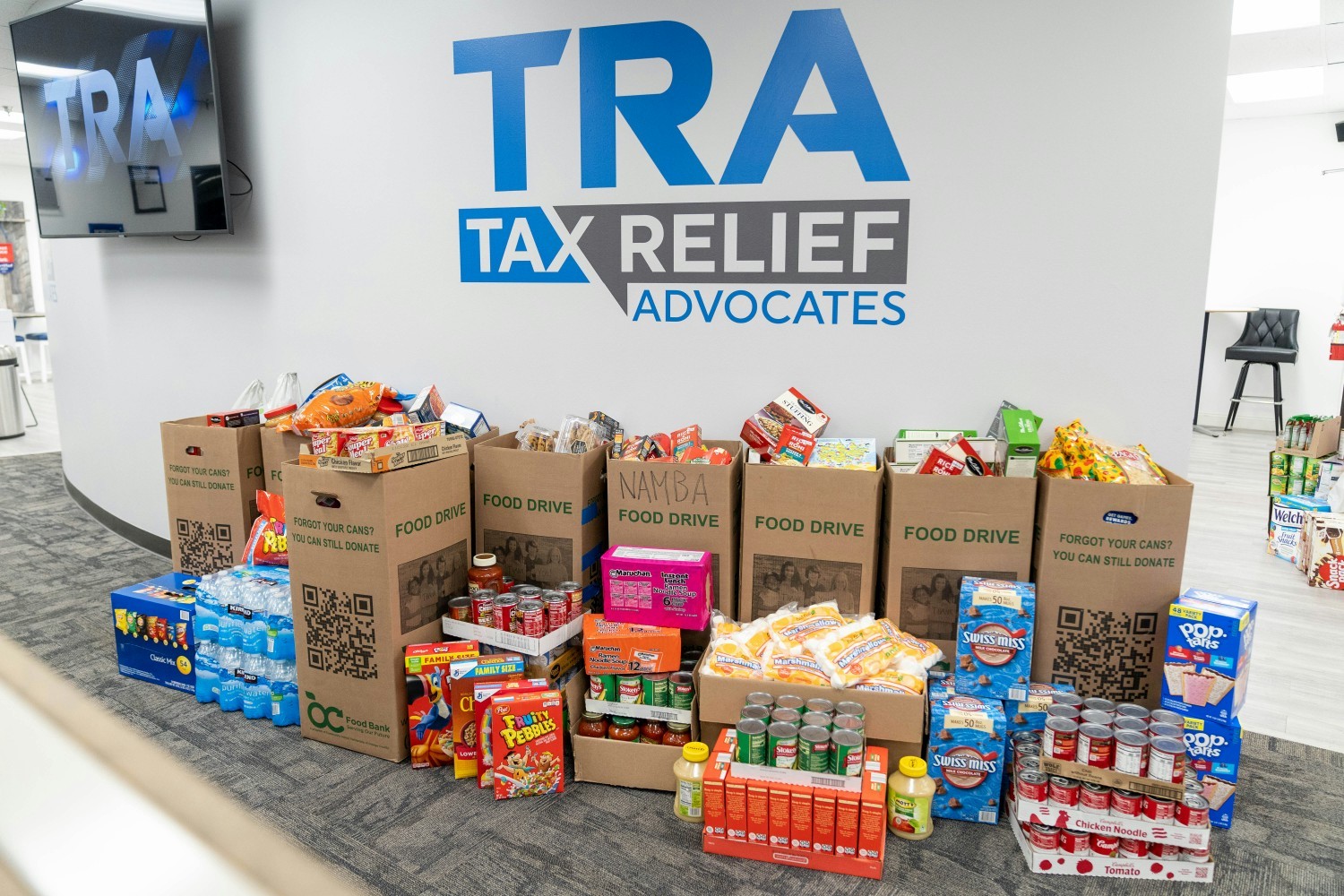 TRA's annual Second Harvest Food Drive.