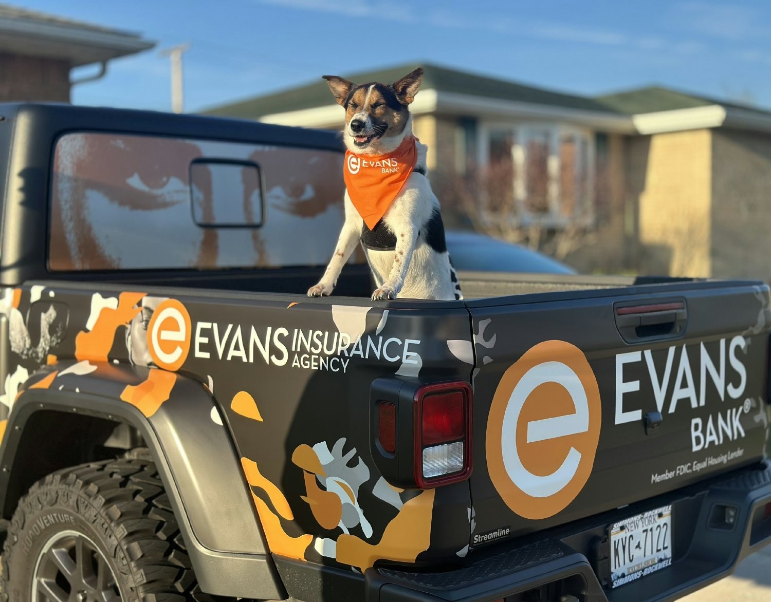 Evan the Pup on our Jeep