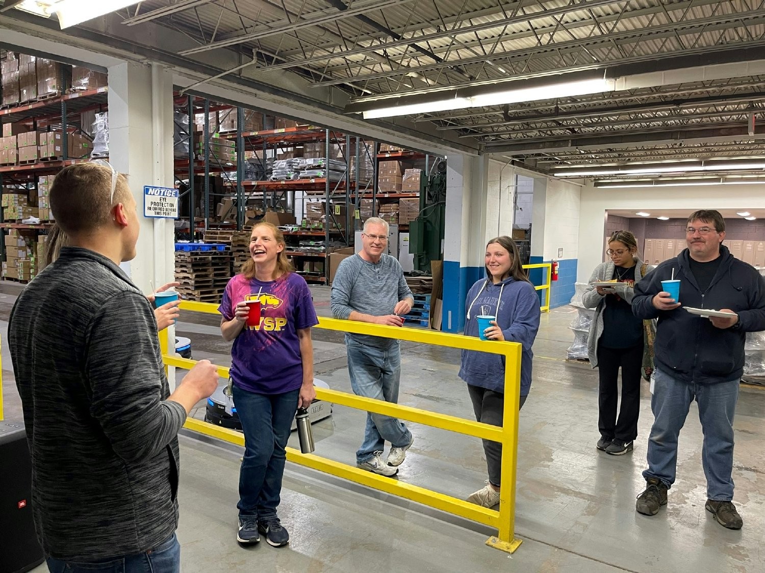 Giving a tour during the annual Connect 4 Tomorrow event where we host suppliers and customers!