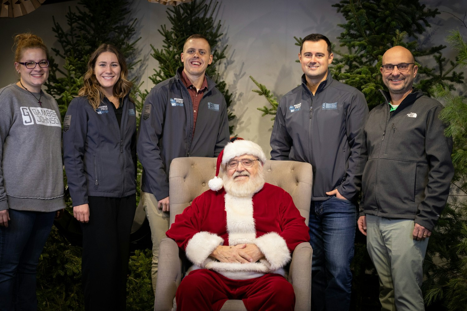 Gamber sponsored a local 12 Nights of Christmas event where families were able to see Santa and drink hot coco for free.