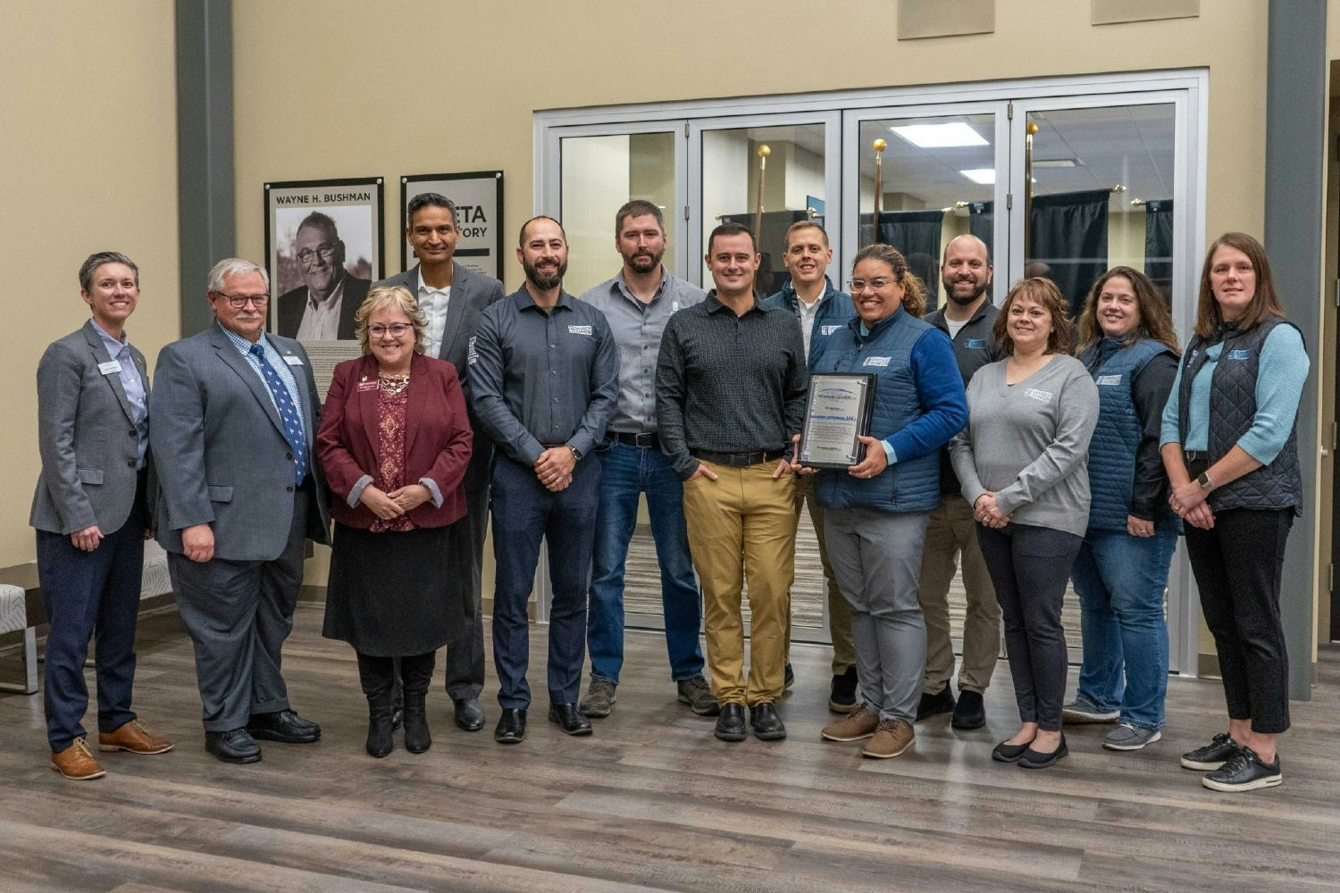 Gamber received the Futuremaker Partner Award from Mid-State Technical College.