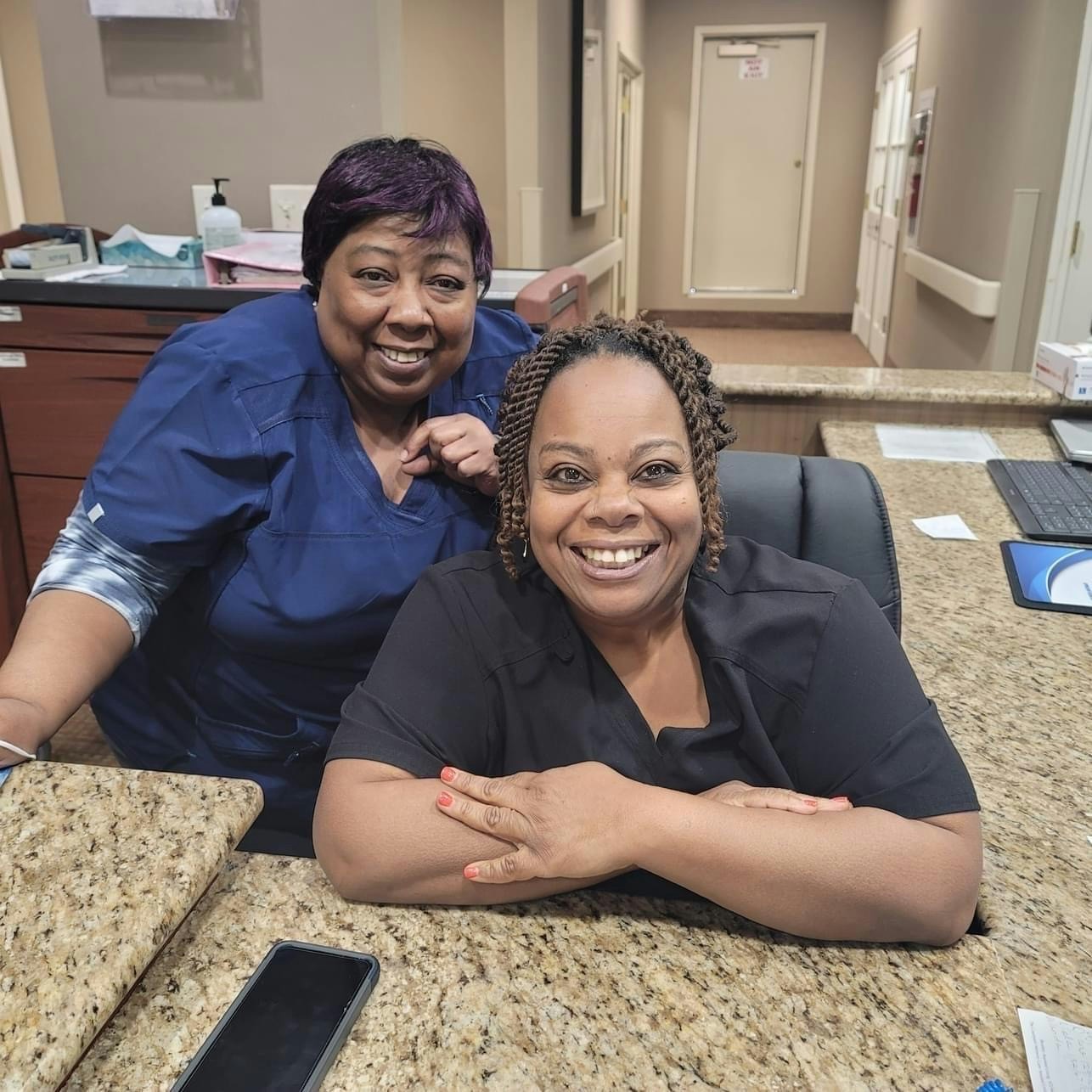 Our fabulous nursing team working hard at CCC&S Mesquite!