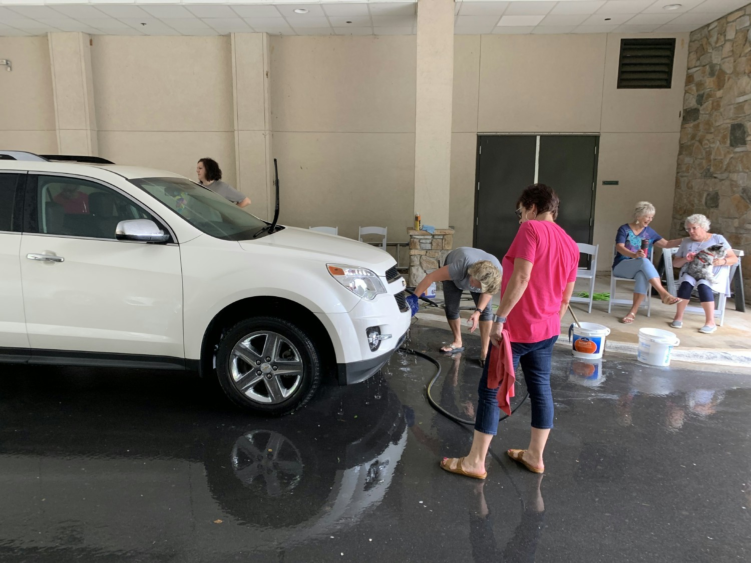 Employee-sponsored Car Wash service for Residents