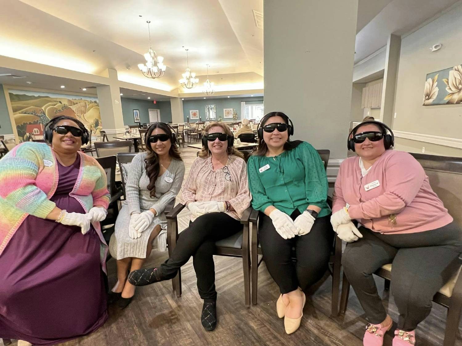 All smiles the Dementia Live Experience at our Memory Care Connections Training Academy! 