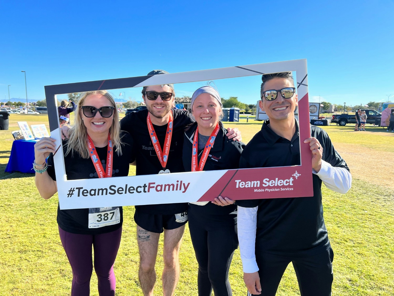 Team members out and about in the community sharing the #TeamSelectDifference!