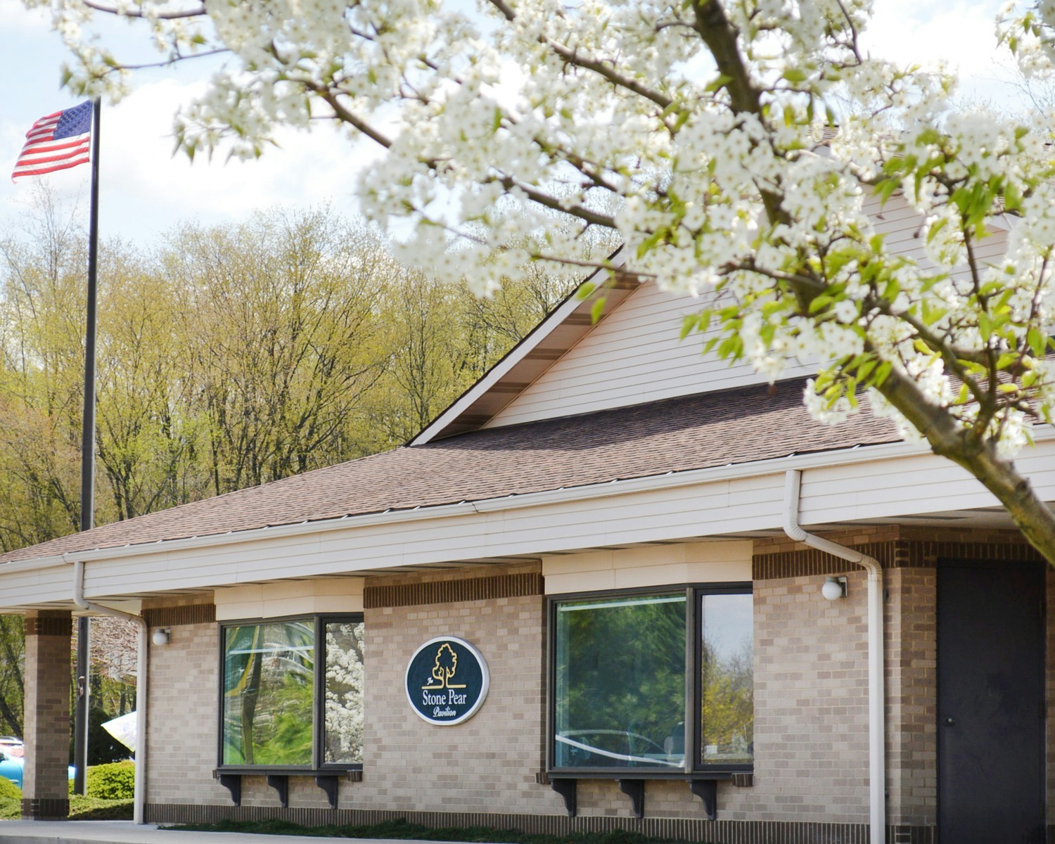 Lush surroundings and mature trees provide a perfect complement for healing during a stay at The orchards.