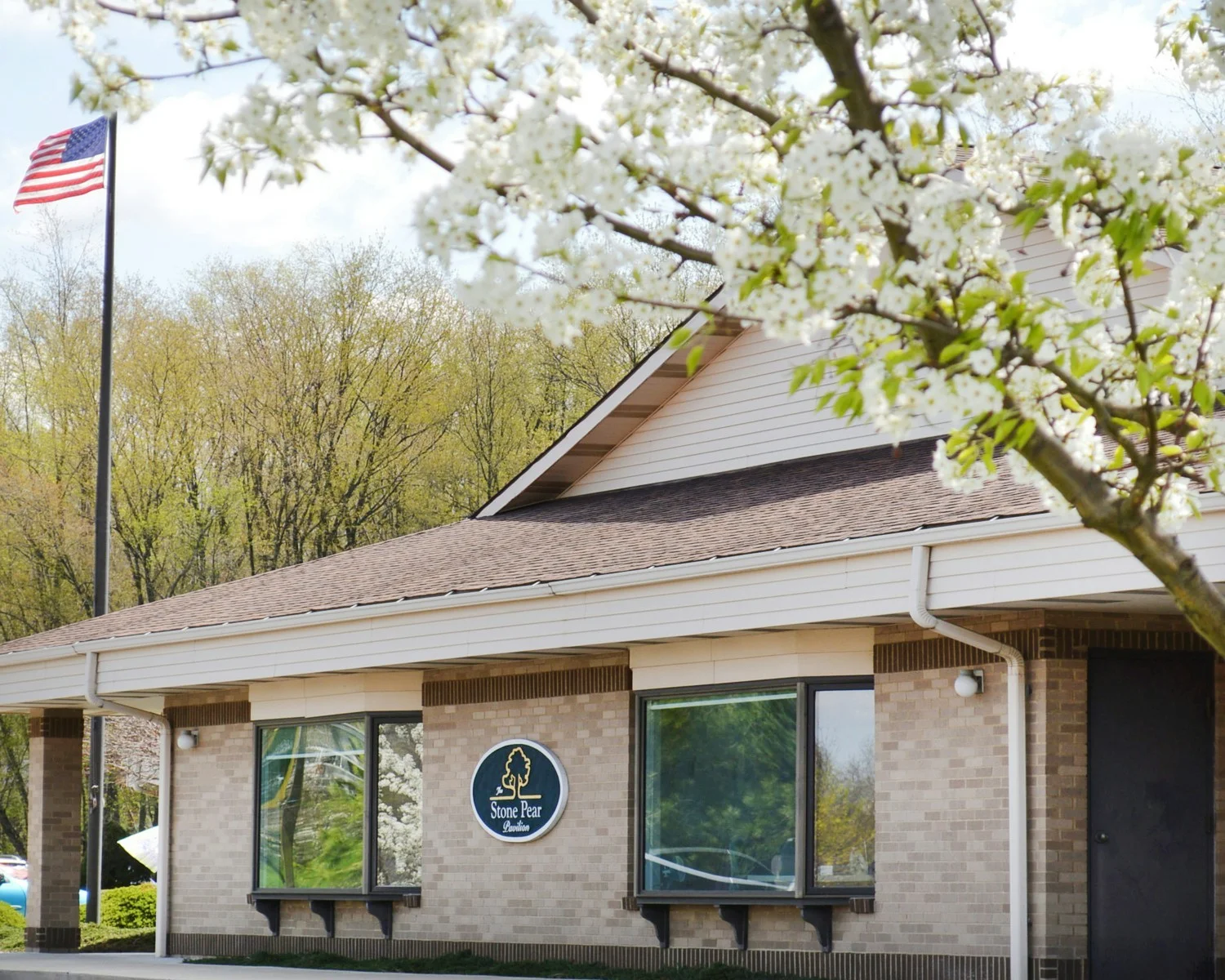 Lush surroundings and mature trees provide a perfect complement for healing during a stay at The orchards.