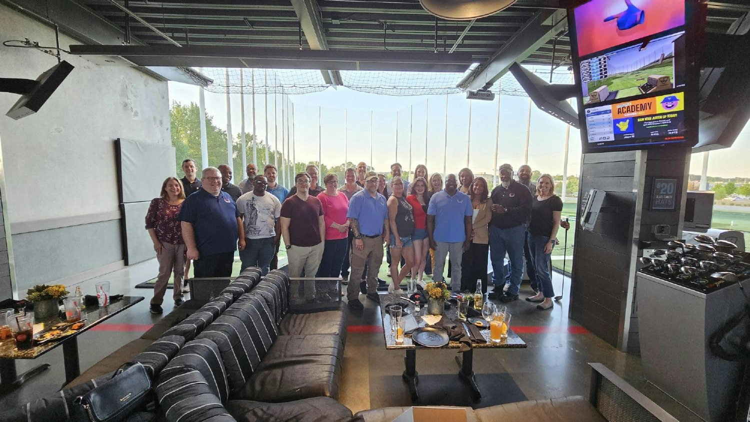 Employee outing at Top Golf