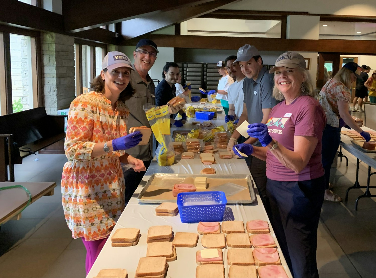 We helped Kids' Meals prepare over 8,000 sandwiches to help our community fight food insecurity for children.