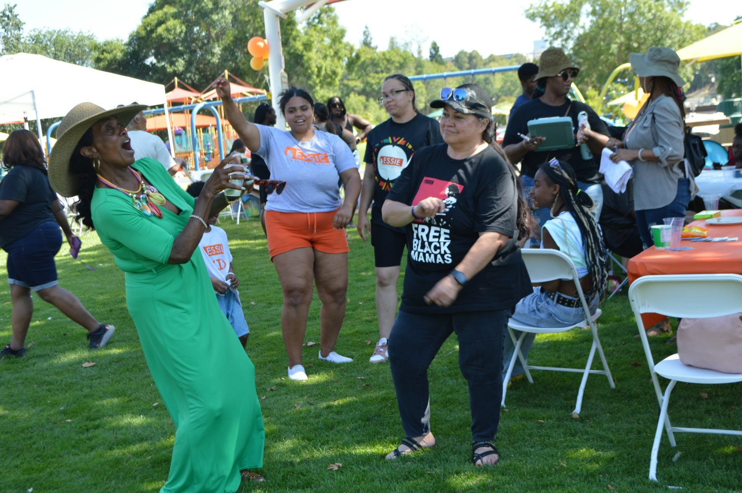 Essie members and staff at a Summer Kick It event.