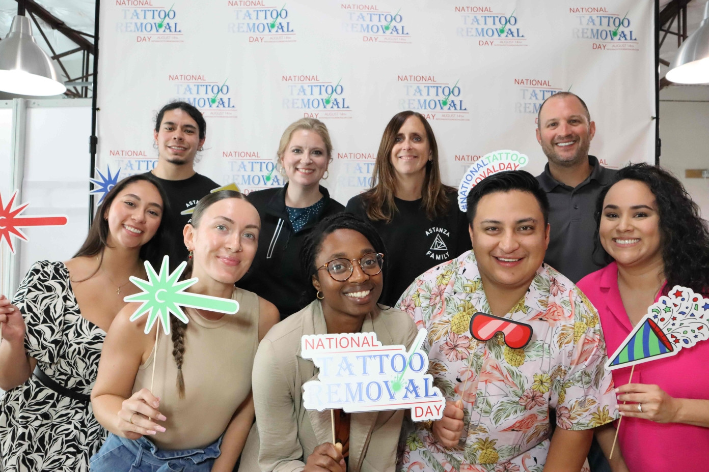 National Tattoo Removal Day celebrations with the A-Team at Astanza's HQ