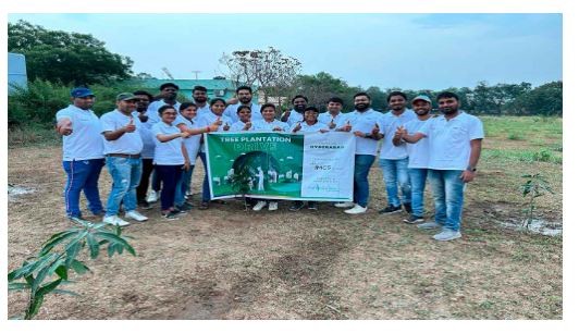 Earth Day Celebration at Hyderabad, India by planting trees