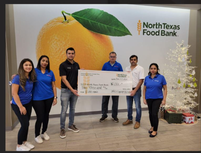 Donation at North Texas Food Bank