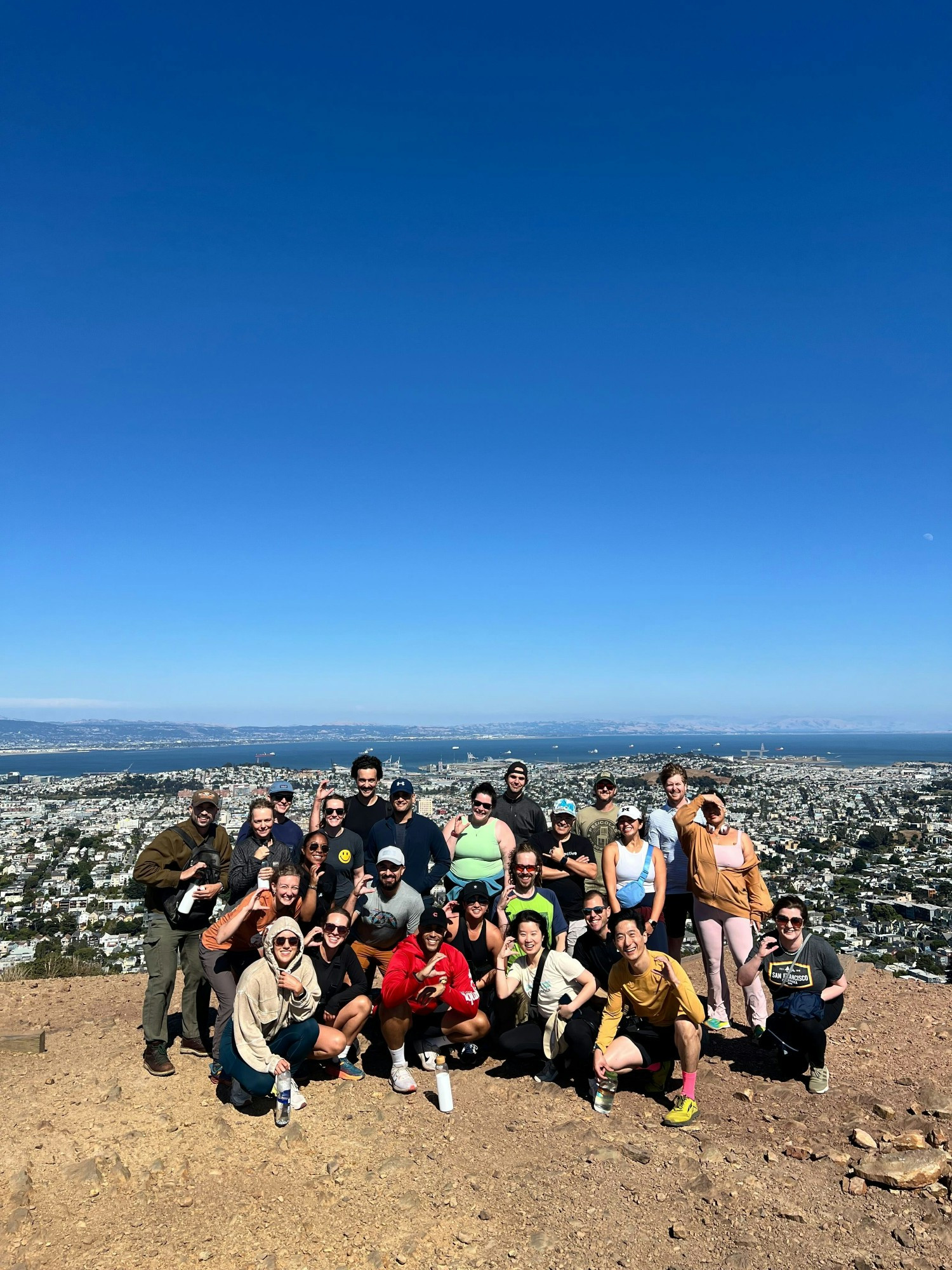 Engineering team sightseeing in San Francisco