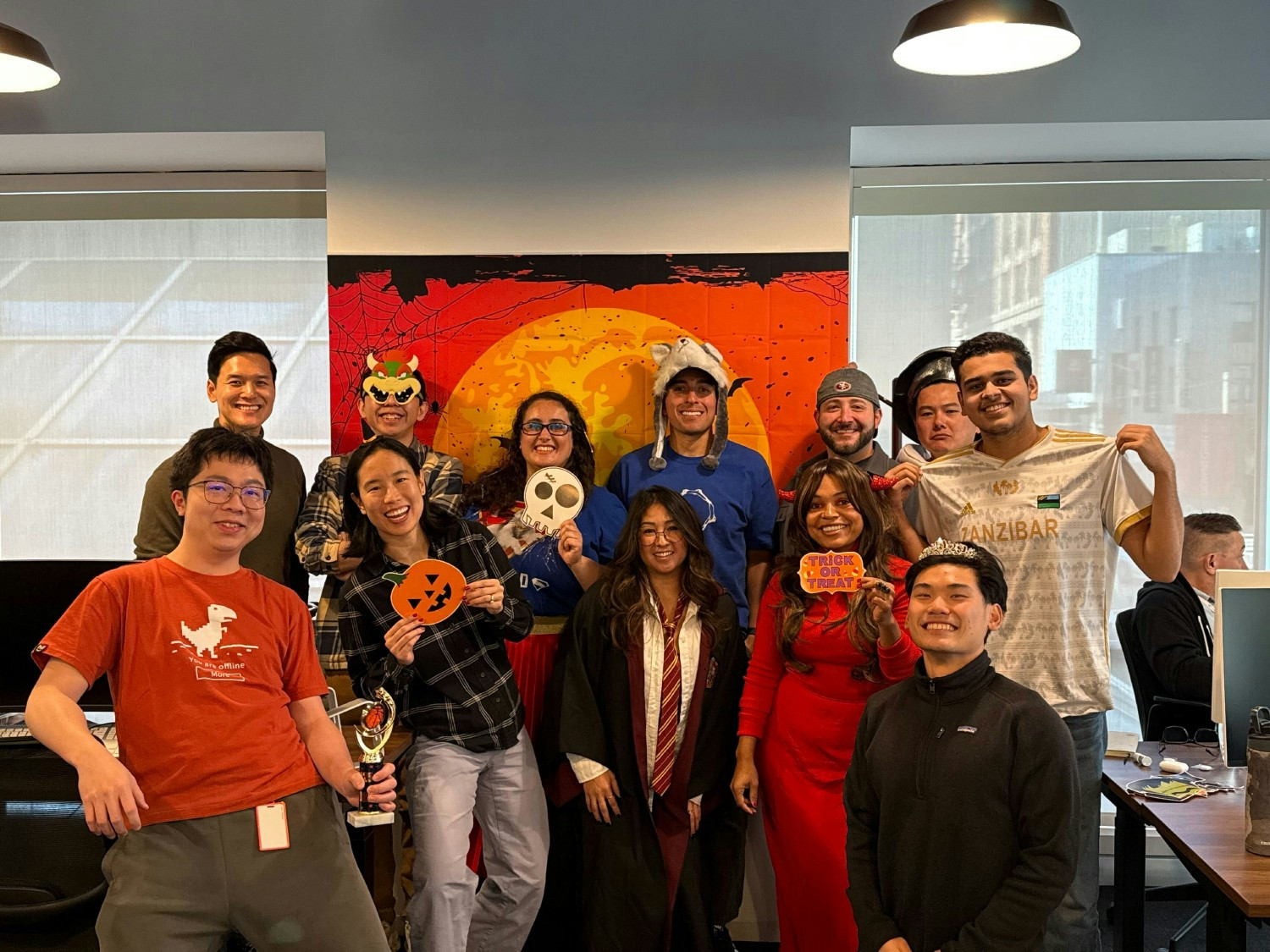 Bringing the Halloween spirit to the office.