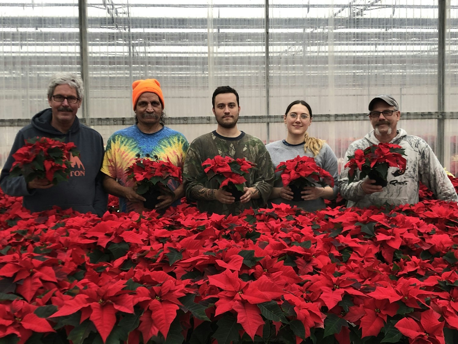 From our row crops to our vegetable crops and flowers in the greenhouse, this team has a green thumb!