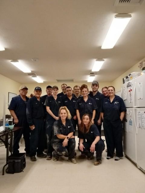 Poultry Care Team group photo. Daily this team cares for the health and safety of our hens! 