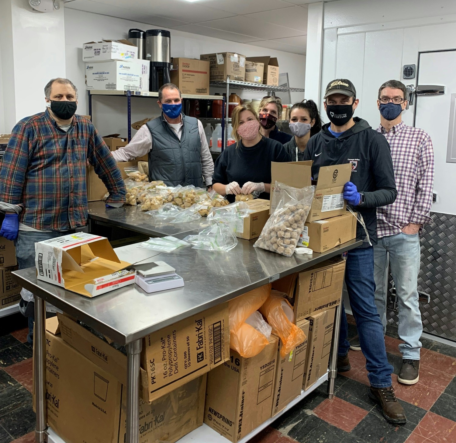 Staff volunteer day at a local Pittsburgh, PA food rescue