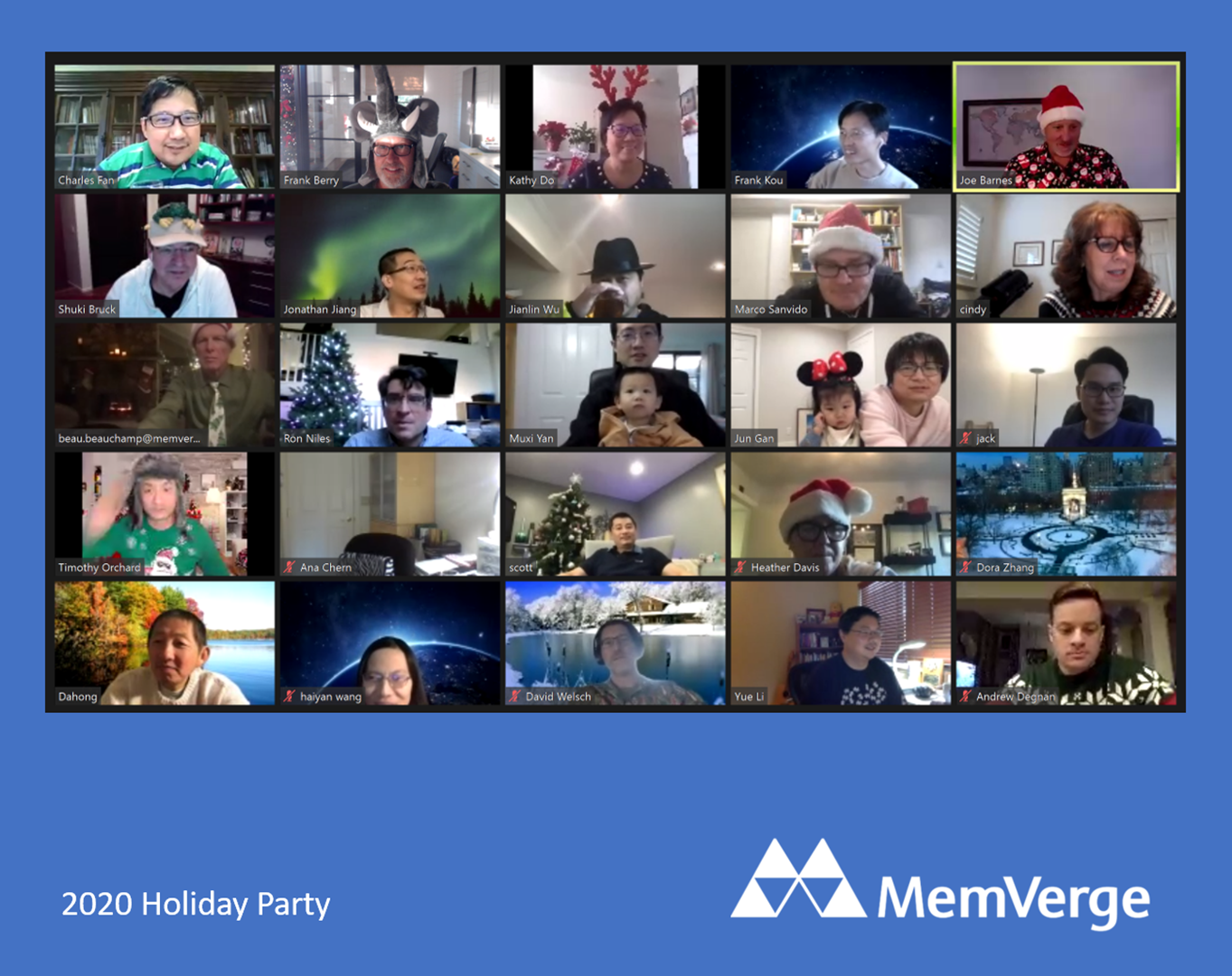 MemVerge 2020 Virtual Holiday Party