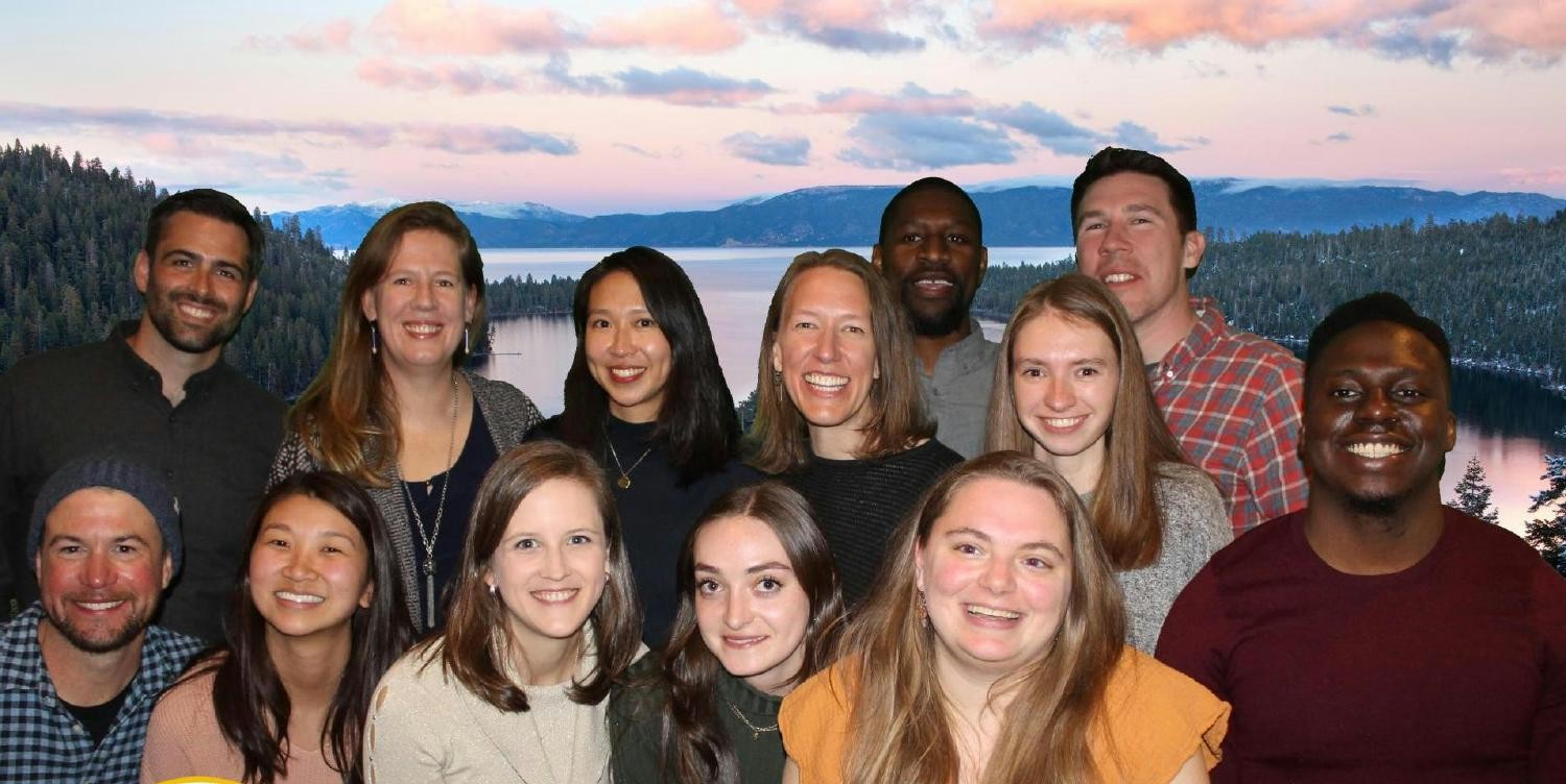 Quizlet team enjoying a company retreat in Lake Tahoe.