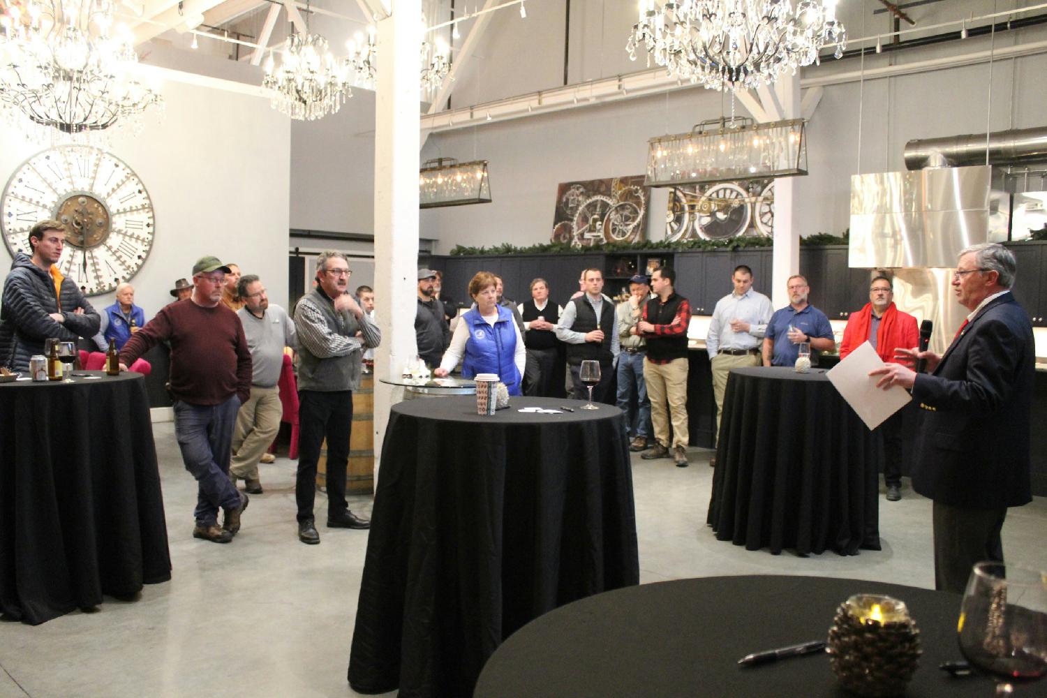 Company event at Cellardoor Winery, a project the company completed two years prior.
