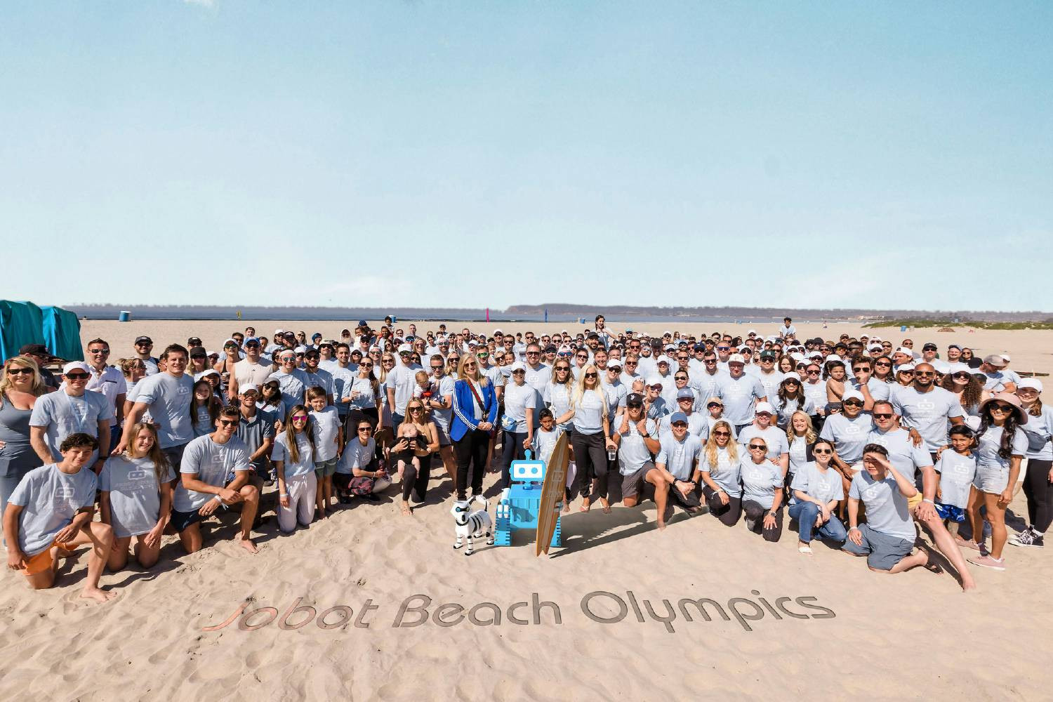Jobot employees came together for a day of team-building and camaraderie at the Jobot Beach Olympics in sunny San Diego.