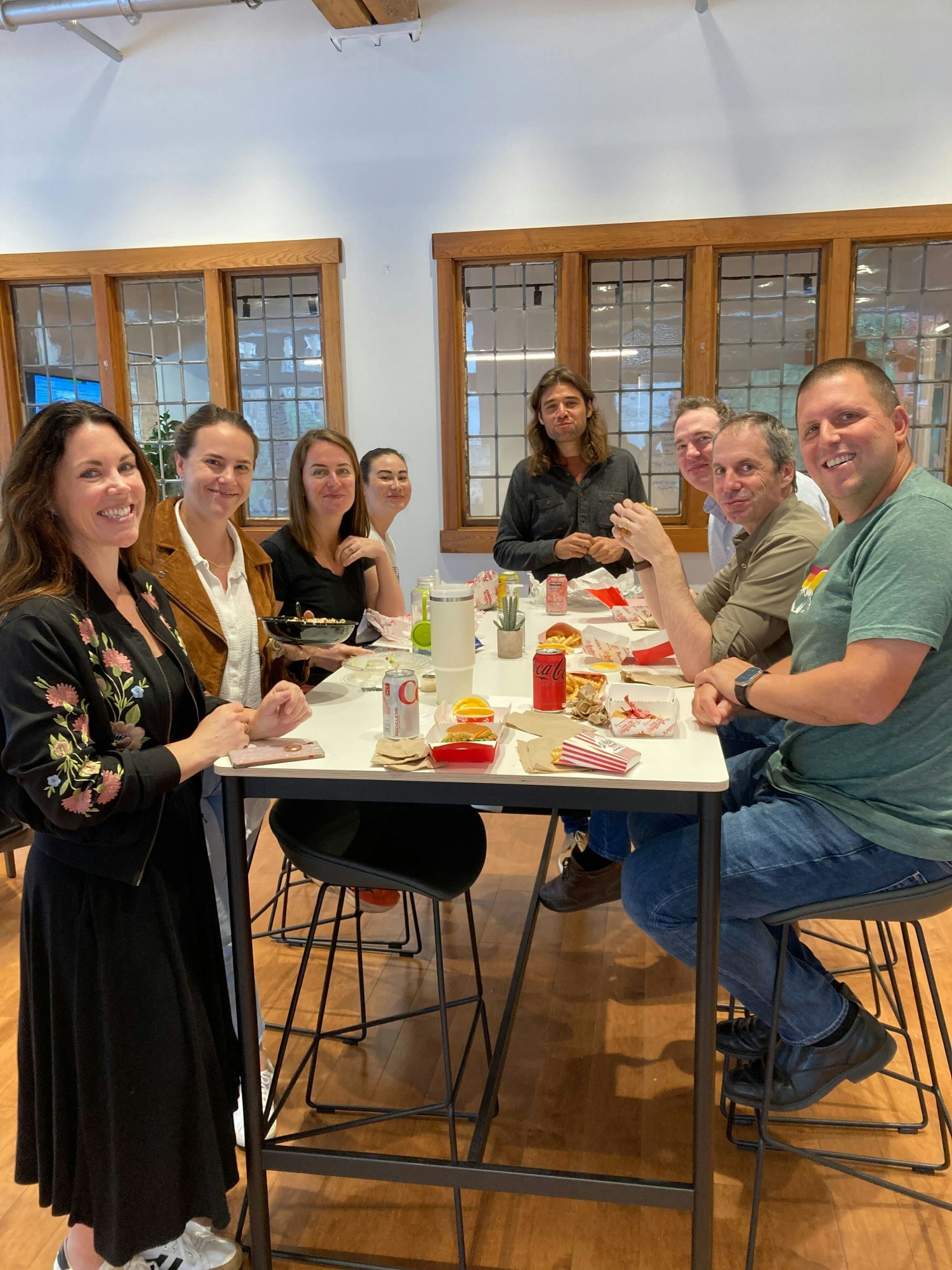 Members of our Executive team enjoying lunch at our Chicago office!