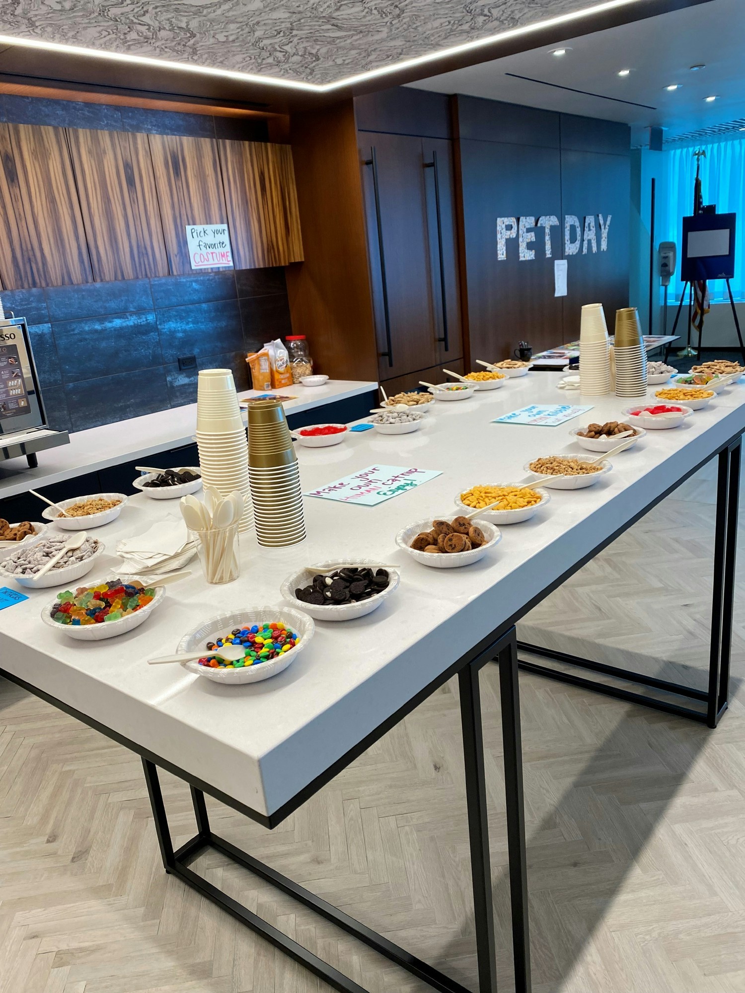 AGA staff love their pets. In April, staff celebrated National Pet Day with a build-your-own puppy chow bar.