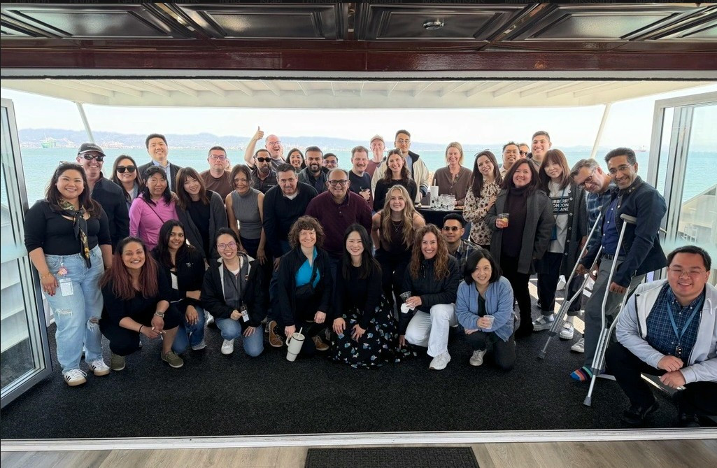 California colleagues celebrating post-busy season
