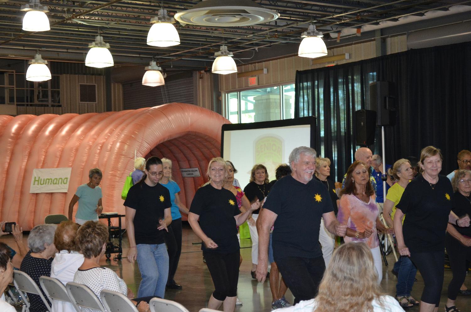 Line Dancing at our Senior Center