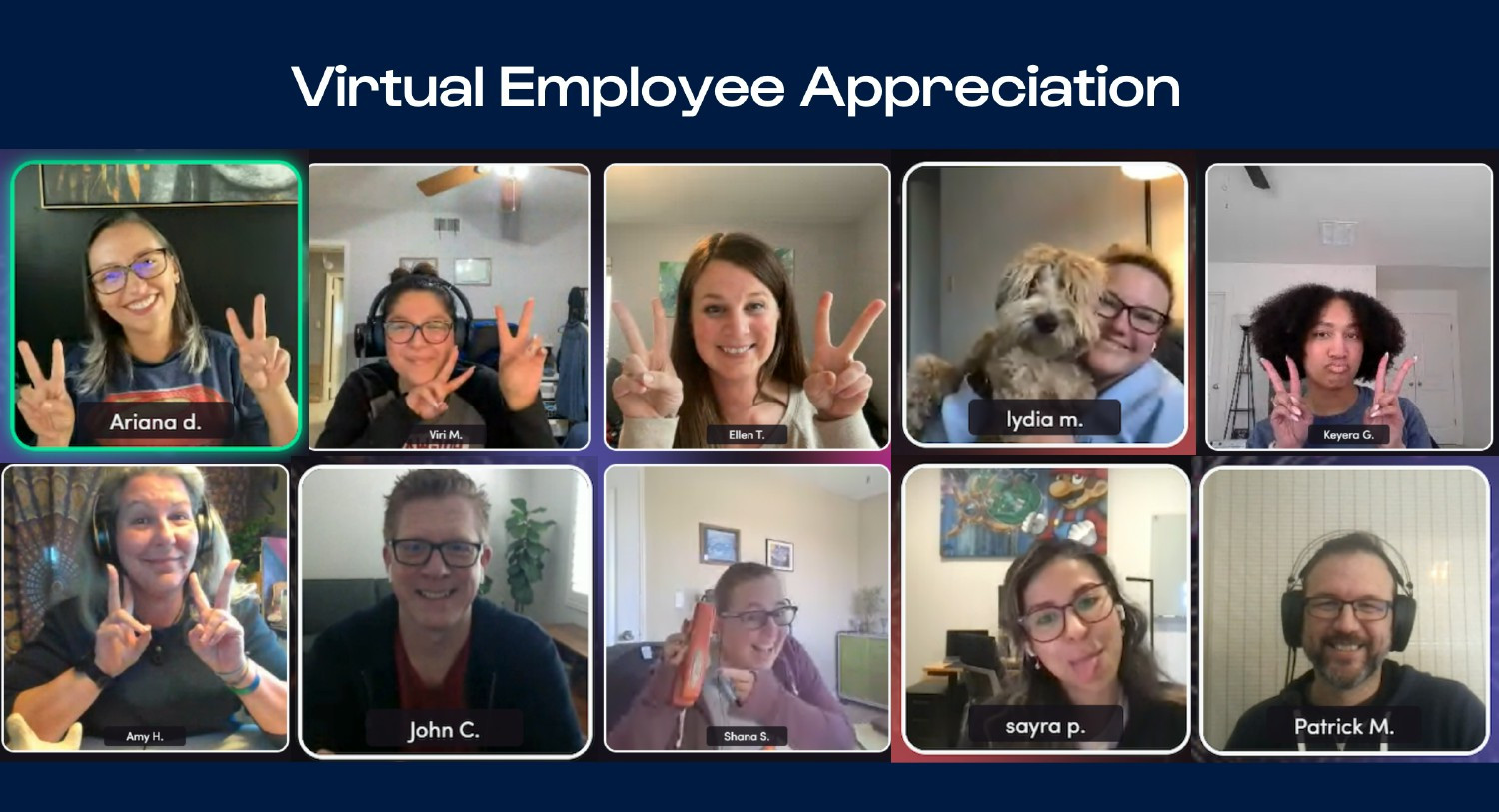 Bringing smiles across the miles! Our virtual employee appreciation event is all about fun, connection, and team spirit.