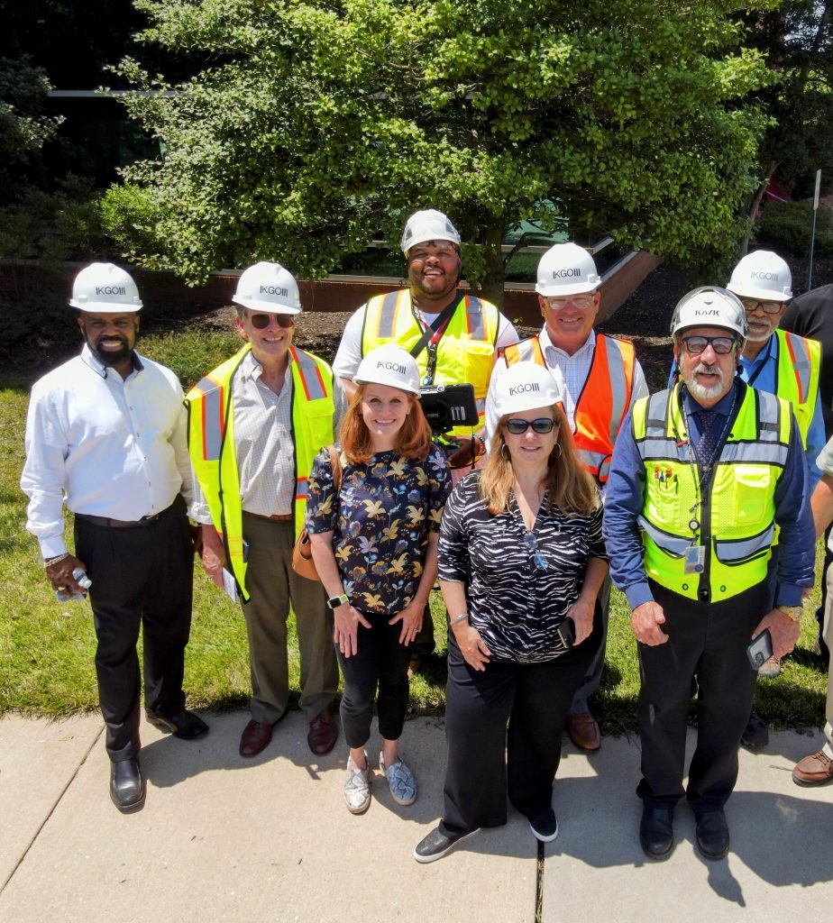 KGO Team members visiting a job site.