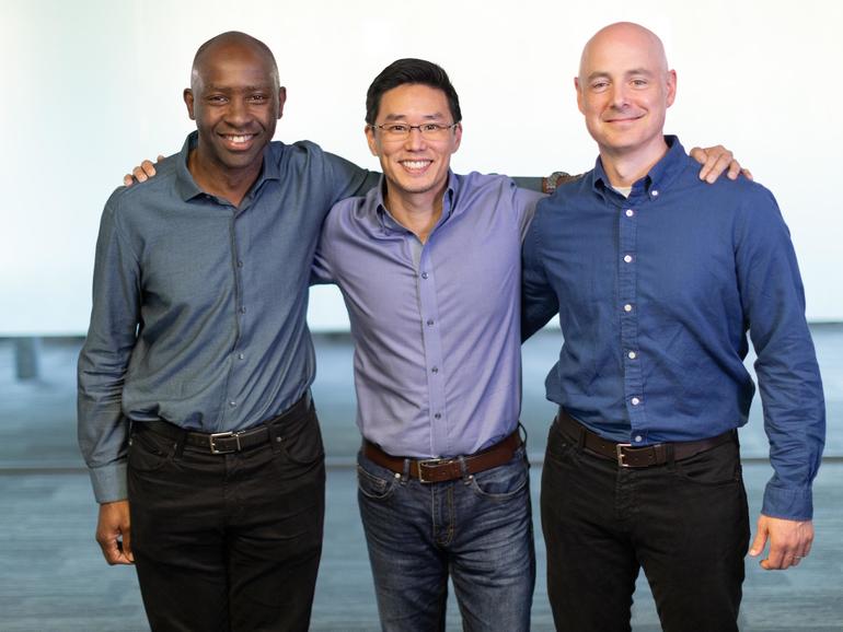 SambaNova Systems Co-Founders Kunle Olukotun, Rodrigo Liang and Christopher Ré