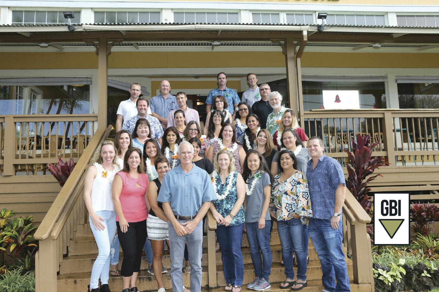 GBI employees at a service awards celebration on Maui