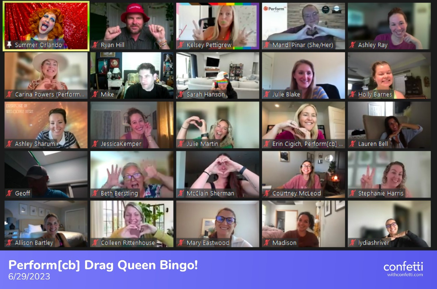 Celebrating Pride Month virtually with our annual Drag Queen Bingo featuring fantastic performances and prizes!