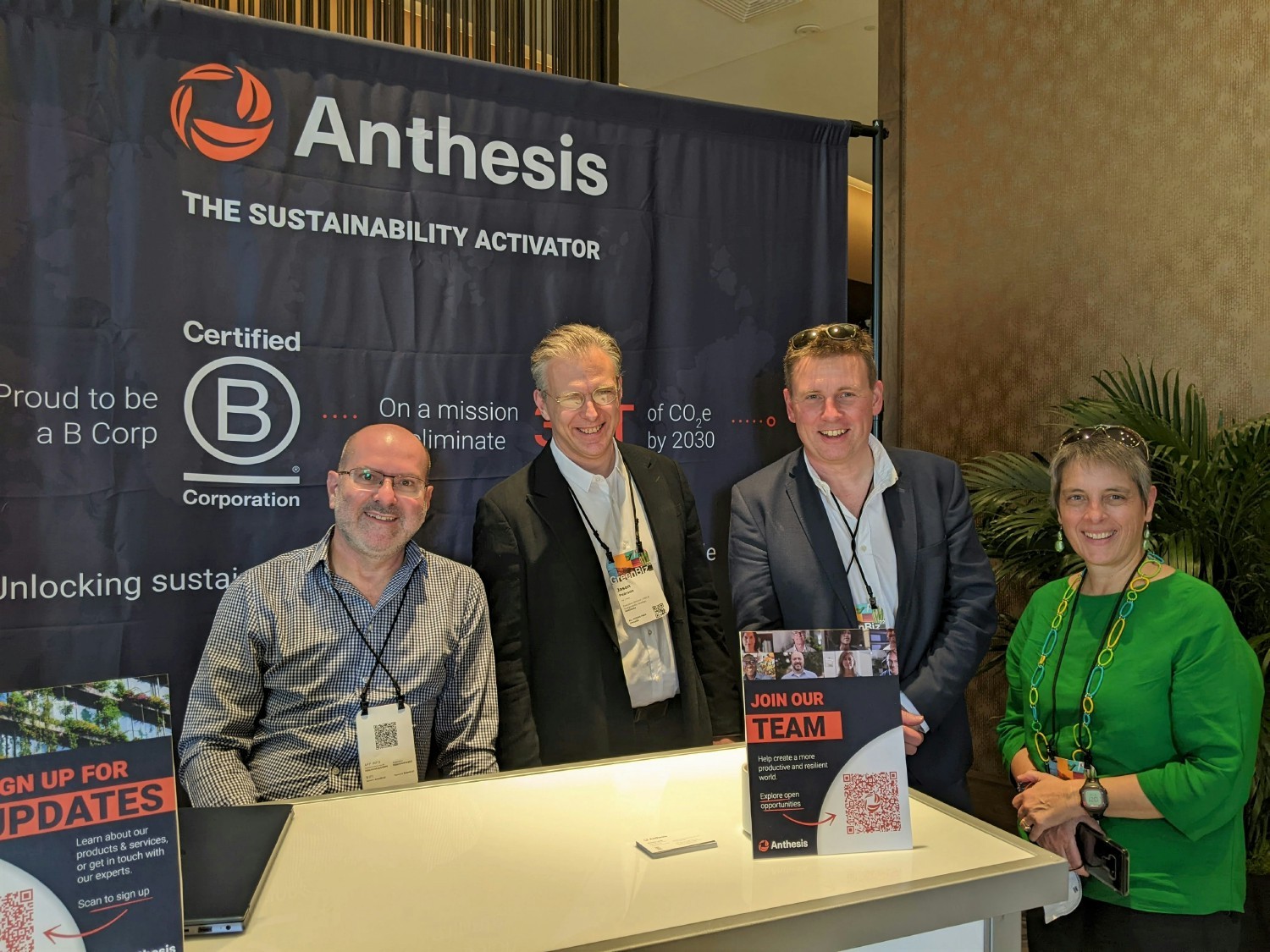 Representing Anthesis at a sustainability conference