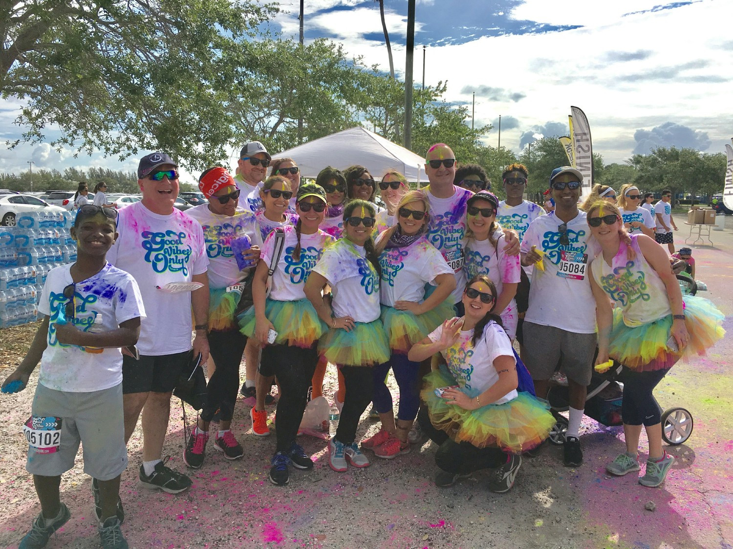 Our team enjoying the Color Vibe Race