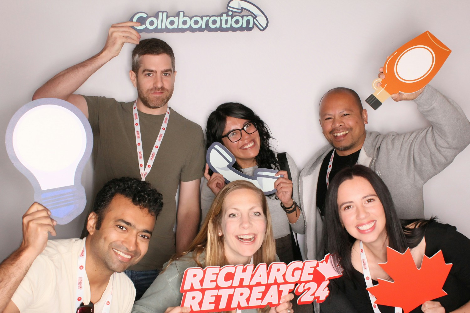 Recharge team members at the company's 2023 retreat in San Diego.  