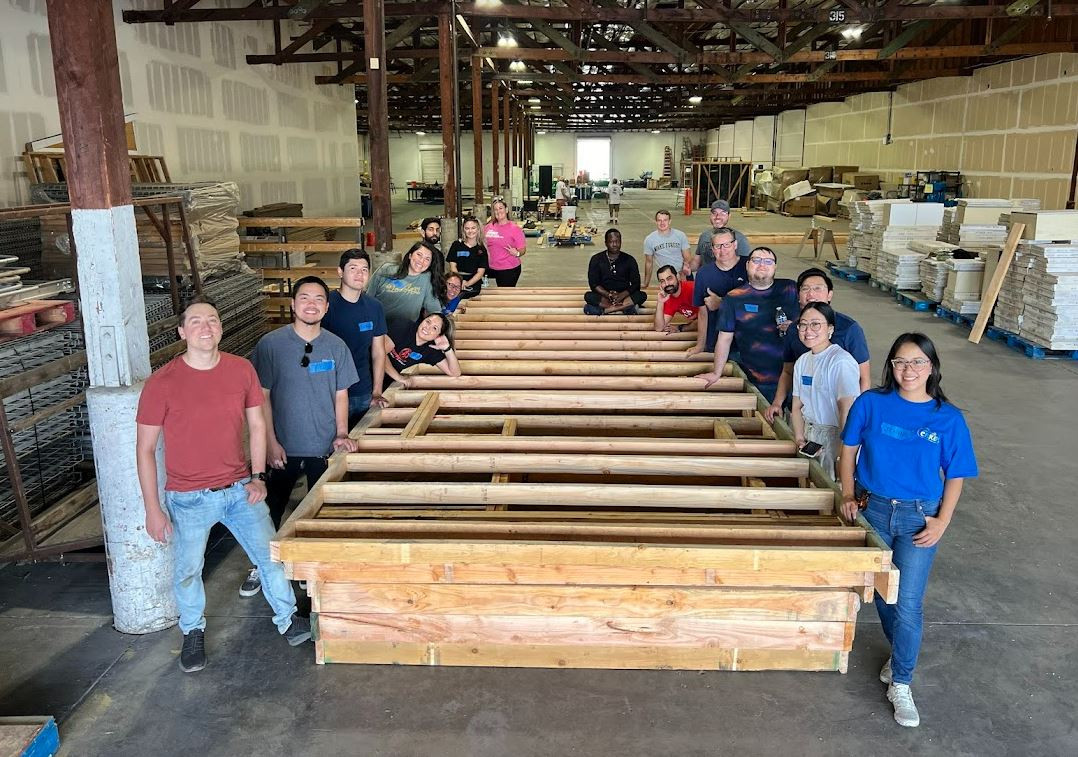 Sacramento team participates in a Habitat for Humanity build