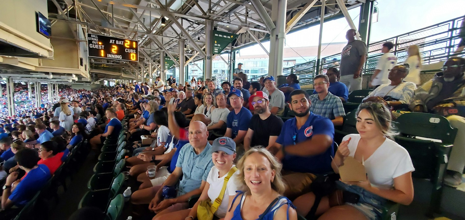 Cubs game at Wrigley Field