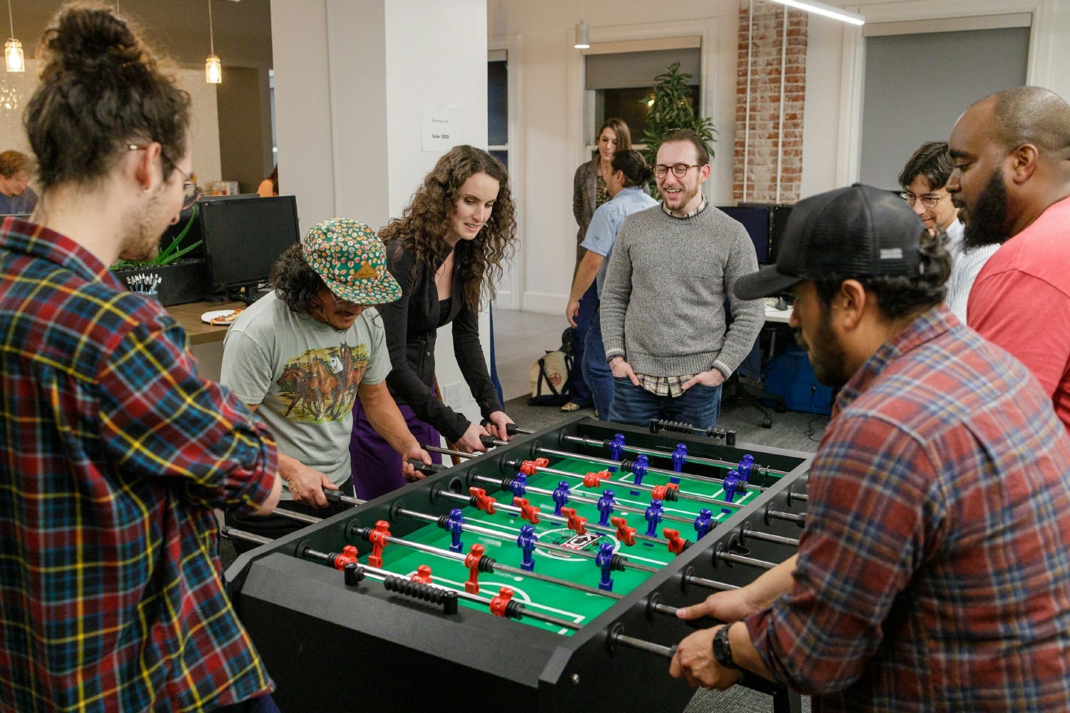 Two of the best foosball players in the office go head-to-head.